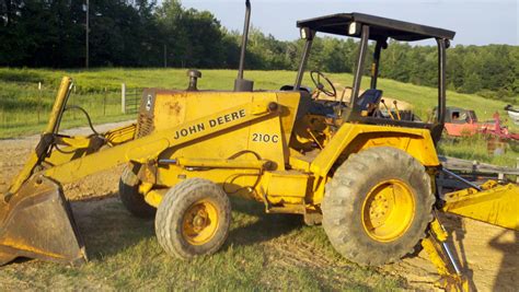 john deere 210c backhoe loader